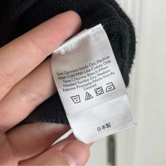 Eddie Bauer Vintage 90’s Fair Isle Ski Lodge Sweater Black/Red Cotton Men’s L - Picture 5 of 6